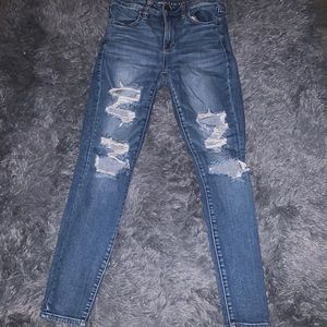 AE skinny ripped jeans